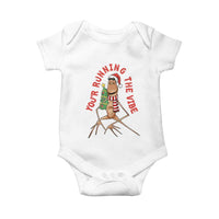 Marcus The Worm Christmas Meme Baby Onesie You Are Running The Vibe - Wonder Print Shop