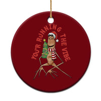 Marcus The Worm Christmas Meme Ceramic Ornament You Are Running The Vibe - Wonder Print Shop