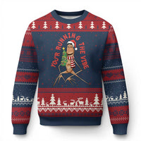 Marcus The Worm Xmas Meme Ugly Christmas Sweater You Are Running The Vibe - Wonder Print Shop