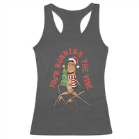 Marcus The Worm Christmas Meme Racerback Tank Top You Are Running The Vibe - Wonder Print Shop