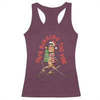 Marcus The Worm Christmas Meme Racerback Tank Top You Are Running The Vibe - Wonder Print Shop