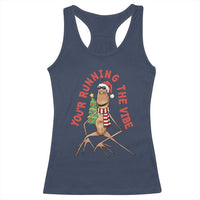 Marcus The Worm Christmas Meme Racerback Tank Top You Are Running The Vibe - Wonder Print Shop