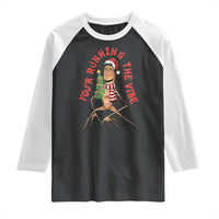 Marcus The Worm Christmas Meme Raglan Shirt You Are Running The Vibe - Wonder Print Shop