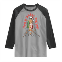 Marcus The Worm Christmas Meme Raglan Shirt You Are Running The Vibe - Wonder Print Shop