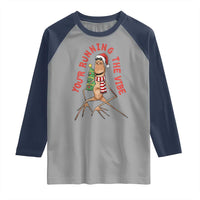 Marcus The Worm Christmas Meme Raglan Shirt You Are Running The Vibe - Wonder Print Shop