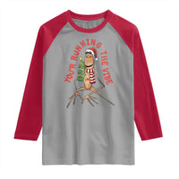 Marcus The Worm Christmas Meme Raglan Shirt You Are Running The Vibe - Wonder Print Shop