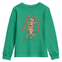 Marcus The Worm Christmas Meme Youth Sweatshirt You Are Running The Vibe - Wonder Print Shop