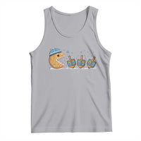Funny Hanukkah Tank Top Donut Chasing Flames Jewish - Wonder Print Shop