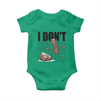 Marcus The Worm Christmas Meme Baby Onesie I Do Not Like This Rock Xmas - Wonder Print Shop