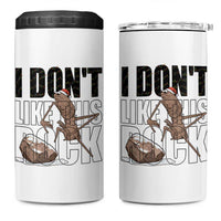 Marcus The Worm Christmas Meme 4 in 1 Can Cooler Tumbler I Do Not Like This Rock Xmas - Wonder Print Shop