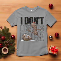 Marcus The Worm Christmas Meme T Shirt I Do Not Like This Rock Xmas - Wonder Print Shop