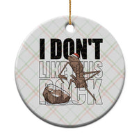 Marcus The Worm Christmas Meme Ceramic Ornament I Do Not Like This Rock Xmas - Wonder Print Shop