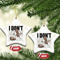 Marcus The Worm Christmas Meme Ceramic Ornament I Do Not Like This Rock Xmas - Wonder Print Shop