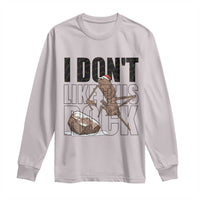 Marcus The Worm Christmas Meme Long Sleeve Shirt I Do Not Like This Rock Xmas - Wonder Print Shop