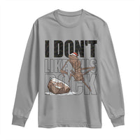 Marcus The Worm Christmas Meme Long Sleeve Shirt I Do Not Like This Rock Xmas - Wonder Print Shop
