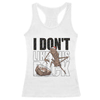 Marcus The Worm Christmas Meme Racerback Tank Top I Do Not Like This Rock Xmas - Wonder Print Shop