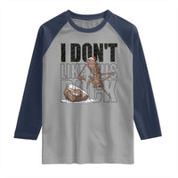 Marcus The Worm Christmas Meme Raglan Shirt I Do Not Like This Rock Xmas - Wonder Print Shop