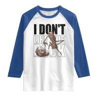 Marcus The Worm Christmas Meme Raglan Shirt I Do Not Like This Rock Xmas - Wonder Print Shop