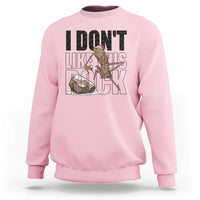 Marcus The Worm Christmas Meme Sweatshirt I Do Not Like This Rock Xmas - Wonder Print Shop