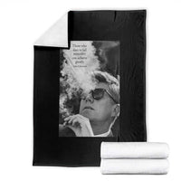 John F Kennedy Cigar Smoking Sunglasses Throw Blanket Those Who Dare To Fail Miserably Can Achive Greatly