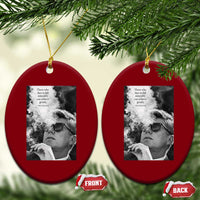 John F Kennedy Cigar Smoking Sunglasses Ceramic Ornament Those Who Dare To Fail Miserably Can Achive Greatly