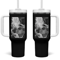 John F Kennedy Cigar Smoking Sunglasses Tumbler With Handle Those Who Dare To Fail Miserably Can Achive Greatly
