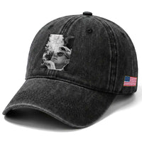 John F Kennedy Cigar Smoking Sunglasses Washed Cotton Baseball Cap Those Who Dare To Fail Miserably Can Achive Greatly