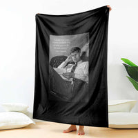 John F Kennedy Quote Throw Blanket American President History