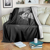 John F Kennedy Quote Throw Blanket American President History