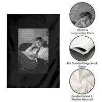 John F Kennedy Quote Garden Flag American President History