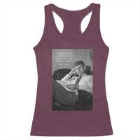 John F Kennedy Quote Racerback Tank Top American President History