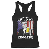 John F Kennedy Racerback Tank Top 4th of July America Flag Beer
