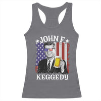 John F Kennedy Racerback Tank Top 4th of July America Flag Beer