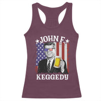 John F Kennedy Racerback Tank Top 4th of July America Flag Beer