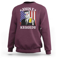John F Kennedy Sweatshirt 4th of July America Flag Beer
