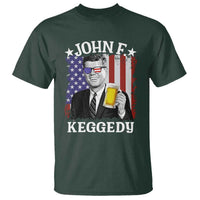 John F Kennedy T Shirt 4th of July America Flag Beer