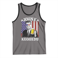 John F Kennedy Tank Top 4th of July America Flag Beer