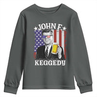 John F Kennedy Youth Sweatshirt 4th of July America Flag Beer