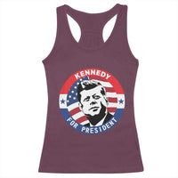 John F Kennedy US President American History Racerback Tank Top