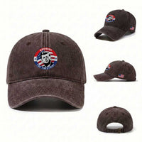 John F Kennedy US President American History Washed Cotton Baseball Cap