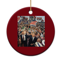John F Kennedy American President History Ceramic Ornament