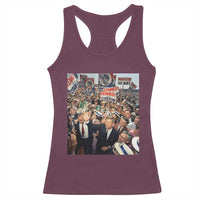 John F Kennedy American President History Racerback Tank Top