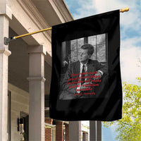 John F Kennedy Quote Garden Flag American President History US Presidential Leader