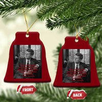 John F Kennedy Quote Ceramic Ornament American President History US Presidential Leader