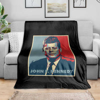 John F Kennedy Throw Blanket American President History US Presidential Leader