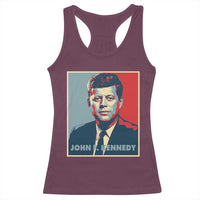 John F Kennedy Racerback Tank Top American President History US Presidential Leader