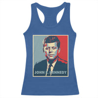 John F Kennedy Racerback Tank Top American President History US Presidential Leader