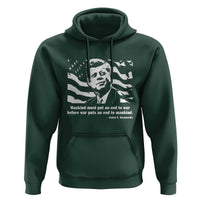 John F Kennedy Quote Hoodie American Flag US President