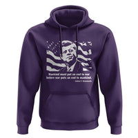 John F Kennedy Quote Hoodie American Flag US President