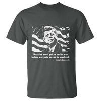 John F Kennedy Quote T Shirt American Flag US President